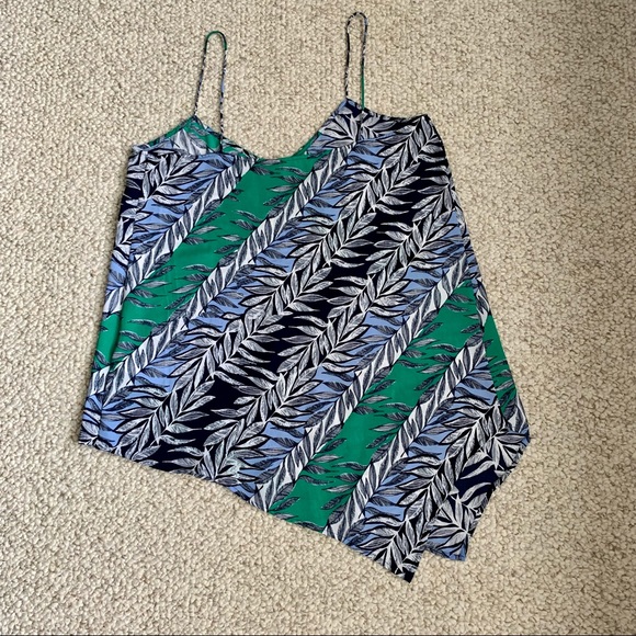 Laundry spaghetti strap asymmetrical hem top - Picture 5 of 6